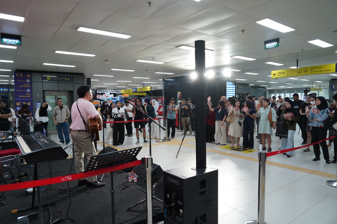 LRT Jabodebek Ubah Stasiun Jadi Ruang Publik, Music on Track Hadirkan Pengalaman Baru bagi Pengguna